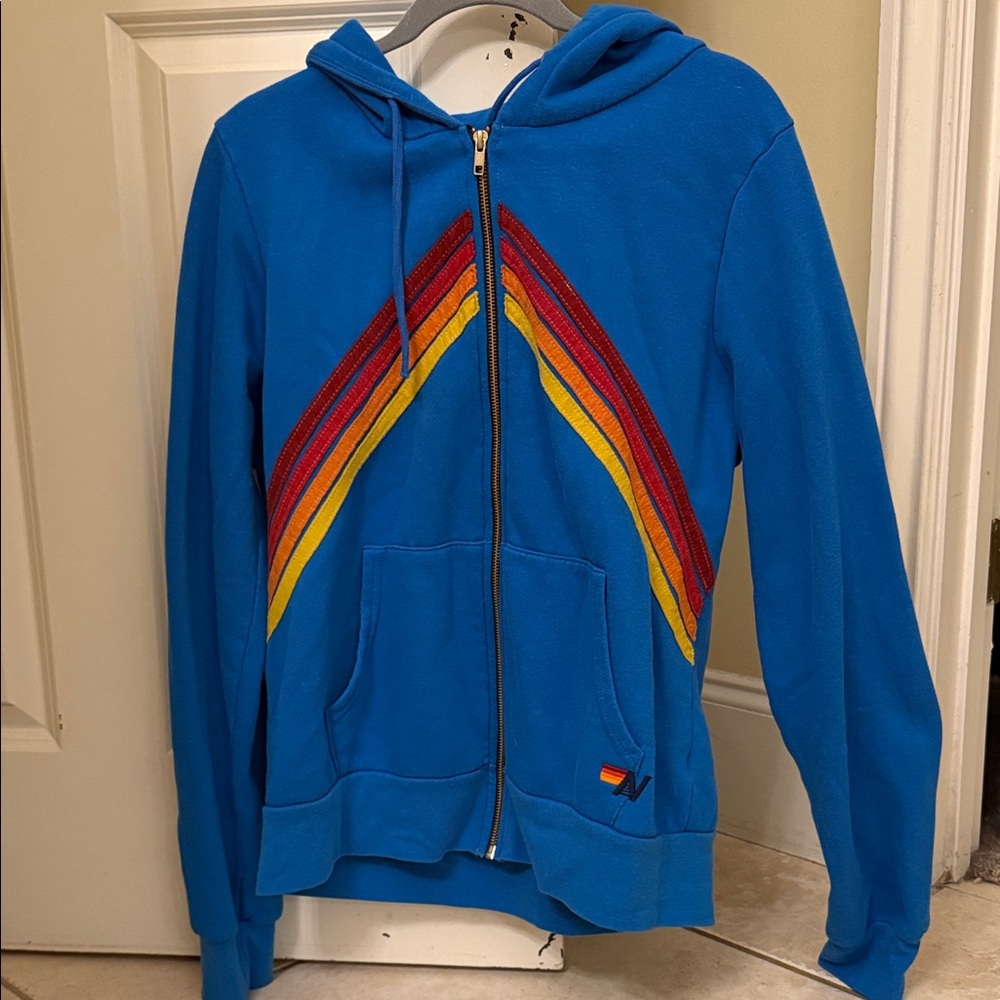 Aviator Nation Blue hoodie size large